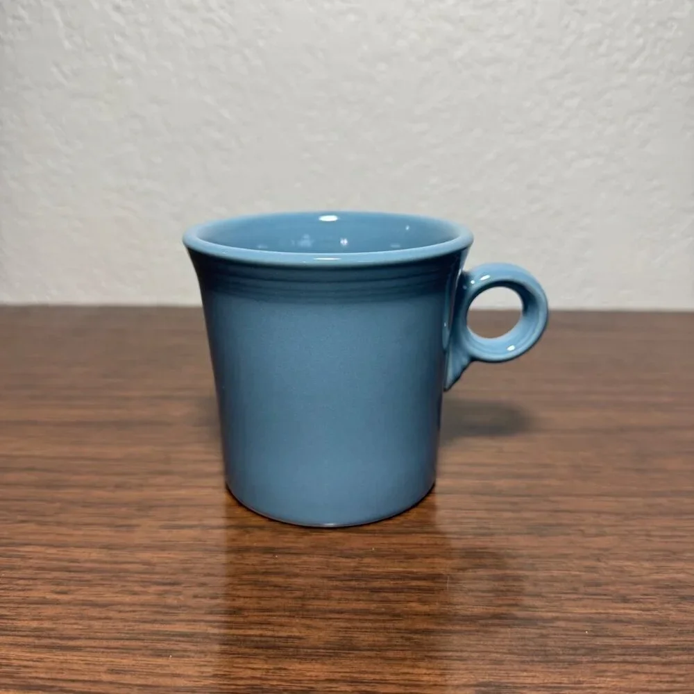 Fiesta Ware VTG Coffee Mug Periwinkle Blue Ring Handle 10oz Homer Laughlin HLC